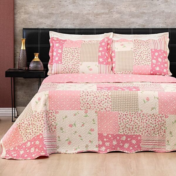 Colcha Estampada Dupla Face Bouti King 03 Peças - Cloud