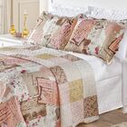 Colcha Estampada Dupla Face Bouti Queen 03 Peças - Patchwork