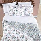 Colcha Flora Casal Dupla Face 3pç 100% Poliéster - Maggie