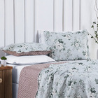 Colcha Florida Casal Padrão 3 Peças Dupla Face - Mendi