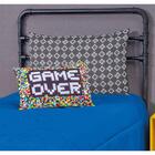 Colcha Game Over Solteiro Infantil 4 Peças Azul