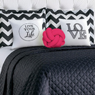 Colcha Good Vibes Casal 8 Peças Pink Casa Dona