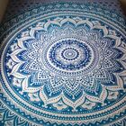 Colcha Indiana  Mandala Azul
