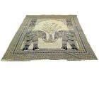 Colcha Indiana Amarela Com Elefantes