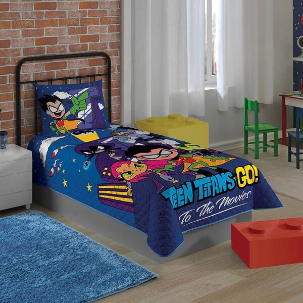 Colcha Infantil Matelassê - Jovens Titãs Em Ação - Lepper