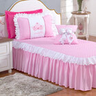 Colcha Infantil Solteiro Menina Coroa Com Almofada Decorativa