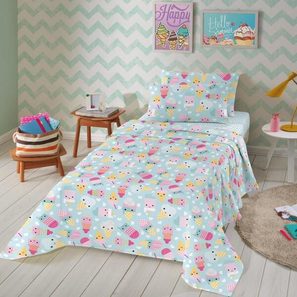 Colcha Infantil Teka Kids Gelato 100% Algodão