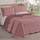 Colcha King Bouti Dupla Face 03 Peças - Vinho