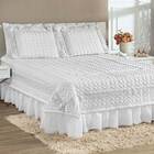 Colcha King Romantica Micropercal 200 Fios 5 Peças - Branco