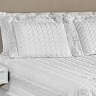 Colcha King Romantica Micropercal 200 Fios 5 Peças - Branco