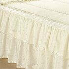 Colcha Lese Casal Queen Com Babado Duplo 07 Peças - Palha - 6