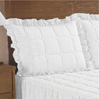 Colcha Lese Solteiro Com Babado 03 Peças - Branca - 67% Polié