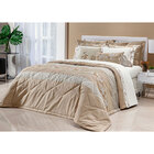 Colcha Londres Super King Bege 100% Algodão 200 Fios + Jogo D