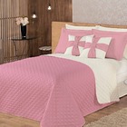 Colcha Lovely Dupla Face Casal 7 Peças Rosé Casa Dona