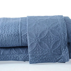 Colcha Matelassê - Casal - 3 Peças - Provence - Rozac - Azul_