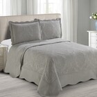 Colcha Matelassê - Casal - Antique - Bege - C/ Porta Travesse