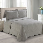 Colcha Matelassê - Casal - Antique - Bege - C/ Porta Travesse