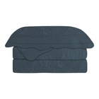 Colcha Matelassê - Casal - Antique - Marinho - C/ Porta Trave