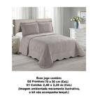 Colcha Matelassê - Casal - Antique - Marinho - C/ Porta Trave