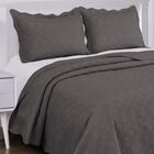 Colcha Matelassê Casal Duque Camesa 220x240 3pçs Chumbo