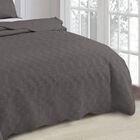 Colcha Matelassê Casal Duque Camesa 220x240 3pçs Chumbo