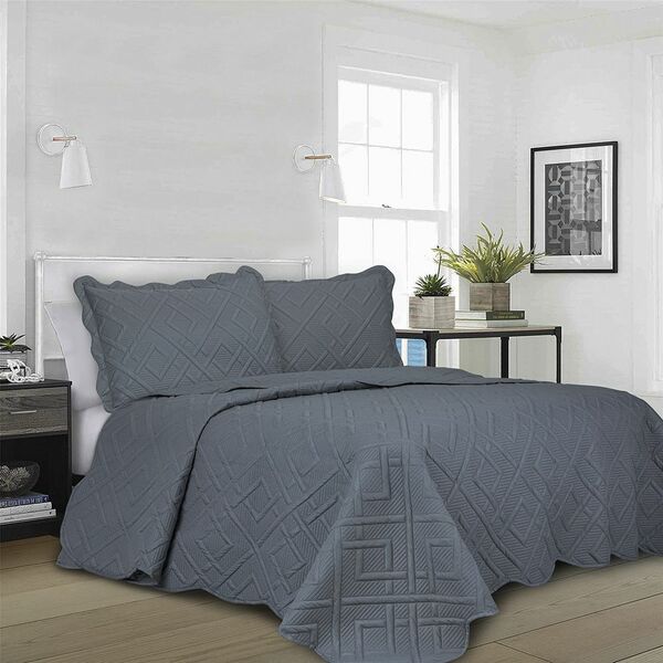 Colcha Matelassê - Casal - Geo - C/ Porta Travesseiro - Chumb