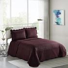 Colcha Matelasse Casal Gigante Prisma Beringela Camesa 220x24