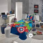 Colcha Matelassê Dupla Face Solteiro Avengers Lepper