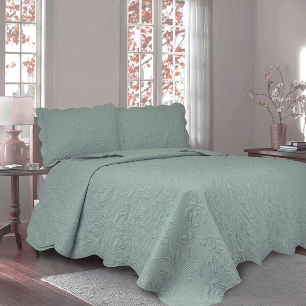 Colcha Matelassê - Ilusion Garden 3d - Casal - C/ Porta Trave