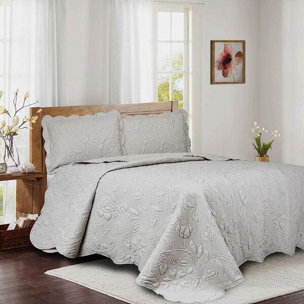 Colcha Matelassê - Ilusion Garden 3d - Casal - C/ Porta Trave