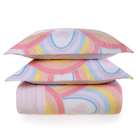 Colcha Matelasse Infantil Casal Arco Iris Rosa Karsten Percal