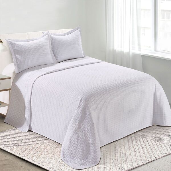 Colcha Matelassê - Loft - Casal - C/ Porta Travesseiros - Bra