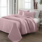 Colcha Matelassê - Queen Size - Madri 3d - Rosa - Dupla Face