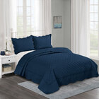 Colcha Matelassê - Queen Size - Orfeu - Marinho - C/ Porta Tr