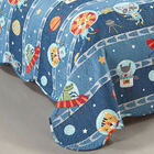 Colcha Matelasse Solteiro Infantil Astronauta Camesa 160x230cm