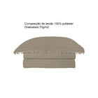 Colcha Matelassê - Solteiro - Pompom - Bege - C/ Porta Traves