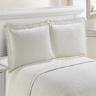 Colcha Matelassê - Solteiro - Pompom - Creme - C/ Porta Trave