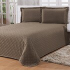 Colcha Matelassê - Solteiro - Sicilia - Marrom - Ultrasônica