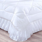 Colcha Para Cama Queen Branca Lisa Clássica 4 Peças Microfibra