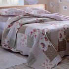 Colcha Patchwork - Casal - Dupla Face - C/ Porta Travesseiros