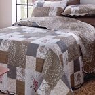 Colcha Patchwork - Casal - Dupla Face - C/ Porta Travesseiros