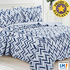 Colcha Patchwork - Casal - Dupla Face - C/ Porta Travesseiros