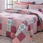 Colcha Patchwork - Queen Size - Dupla Face - C/ Porta Travess