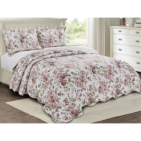 Colcha Patchwork - Queen Size - Dupla Face - C/ Porta Travess