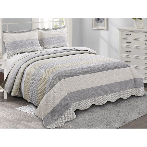 Colcha Patchwork - Solteiro - Dupla Face - C/ Porta Travessei