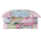 Colcha Patchwork - Solteiro - Dupla Face - C/ Porta Travessei