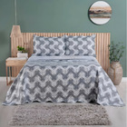 Colcha Patchwork - Solteiro - Dupla Face - C/ Porta Travessei