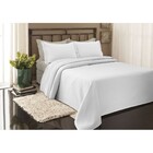 Colcha Piquet King Size 280x250 2 Porta Travesseiros Branca