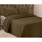 Colcha Piquet King Size 2.80x2.50 Fassini Têxtil Cor Marrom