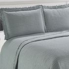 Colcha Pompom Queen 240x260 Camesa Azul